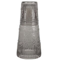 Vintage Smoke Gray Carafe Set 32.13 OZ.