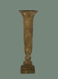 Hexagon Tin Footed Vase